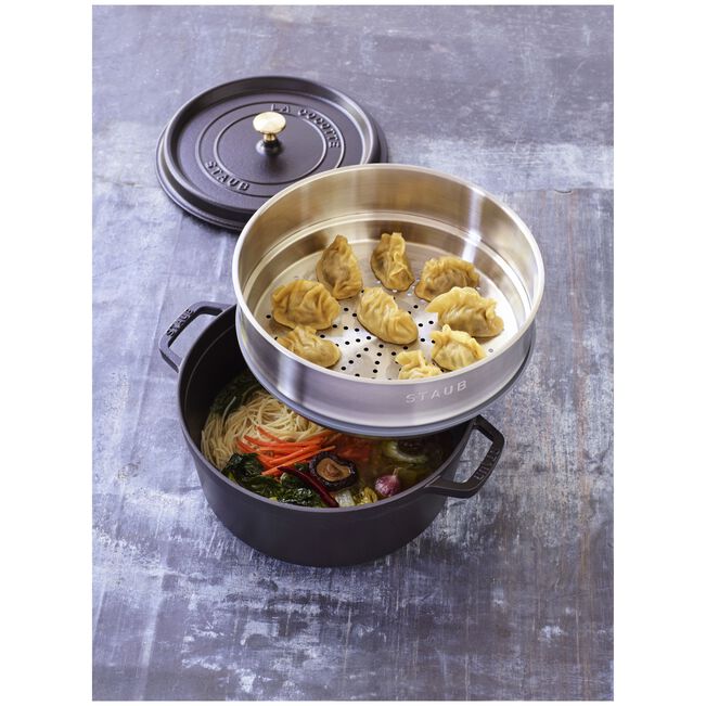 Ballarini ST Cocotte+vap.BLK 26cm i