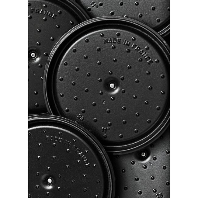Cocotte rotonda - 24 cm, nero