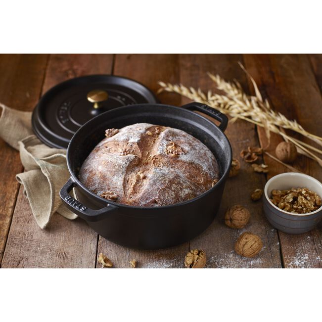 Cocotte rotonda - 24 cm, nero