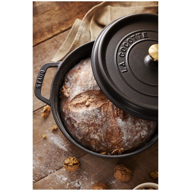 Cocotte rotonda - 24 cm, nero