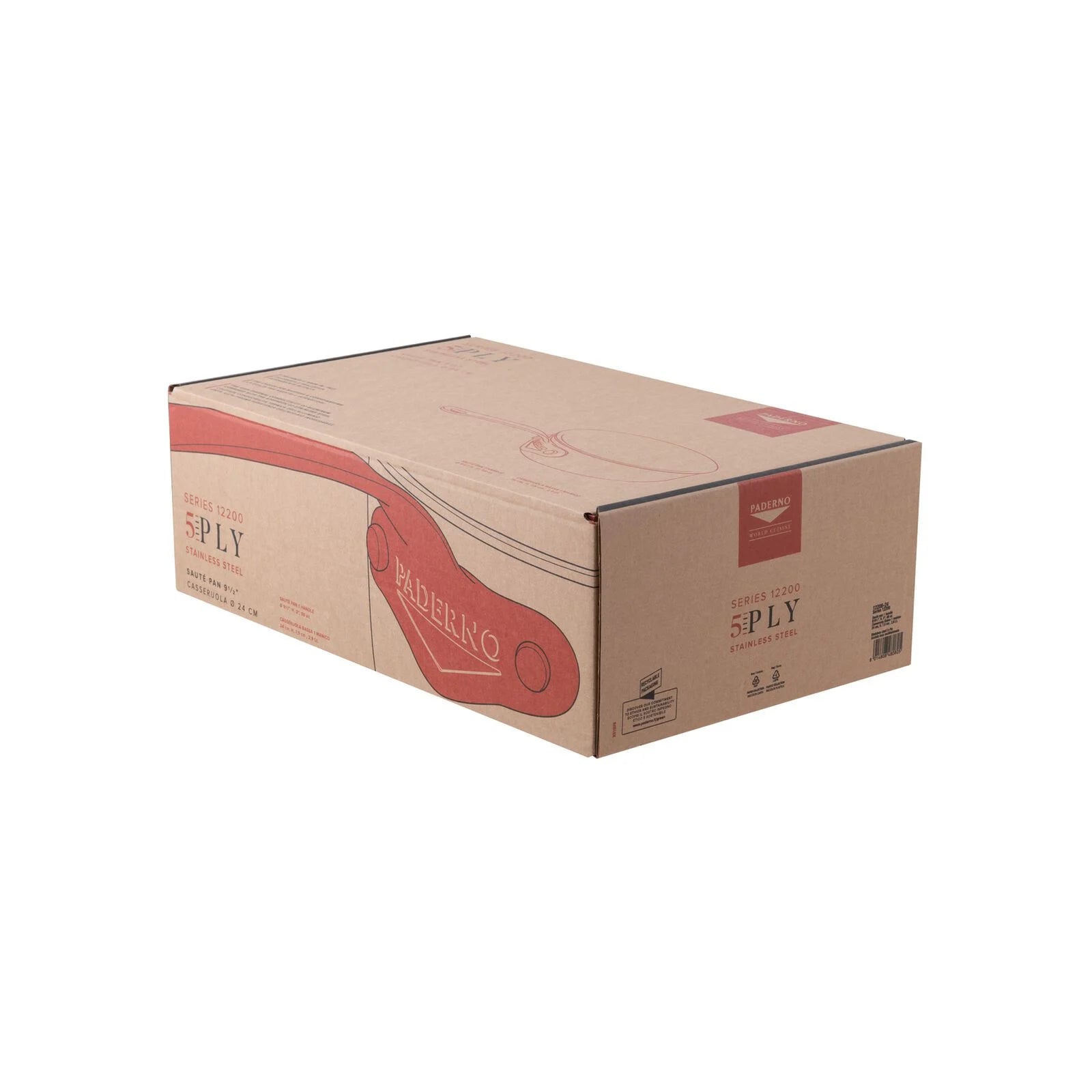 Paderno Casseruola Bassa 1/M Cm 24 H 7,5 - 12208-24