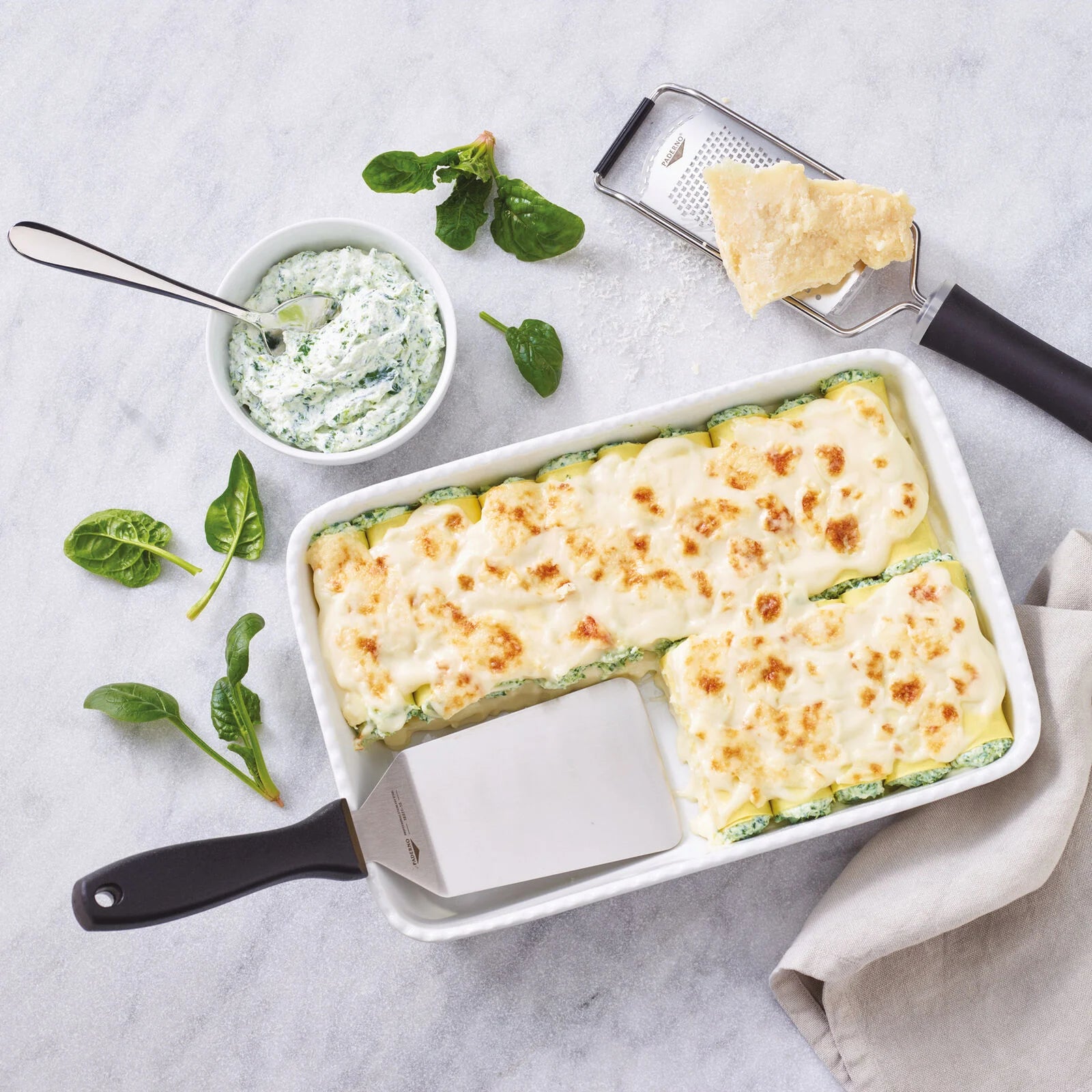 Spatola per pasticcio e pizza  Acciaio inox, Polipropilene