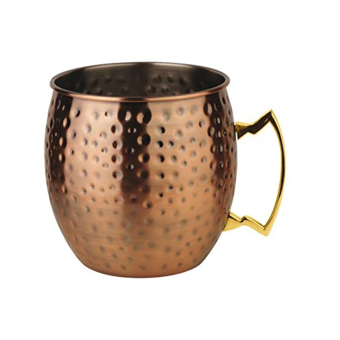 Paderno Tazza Moscow Mule Inox Rame Martellato Antique