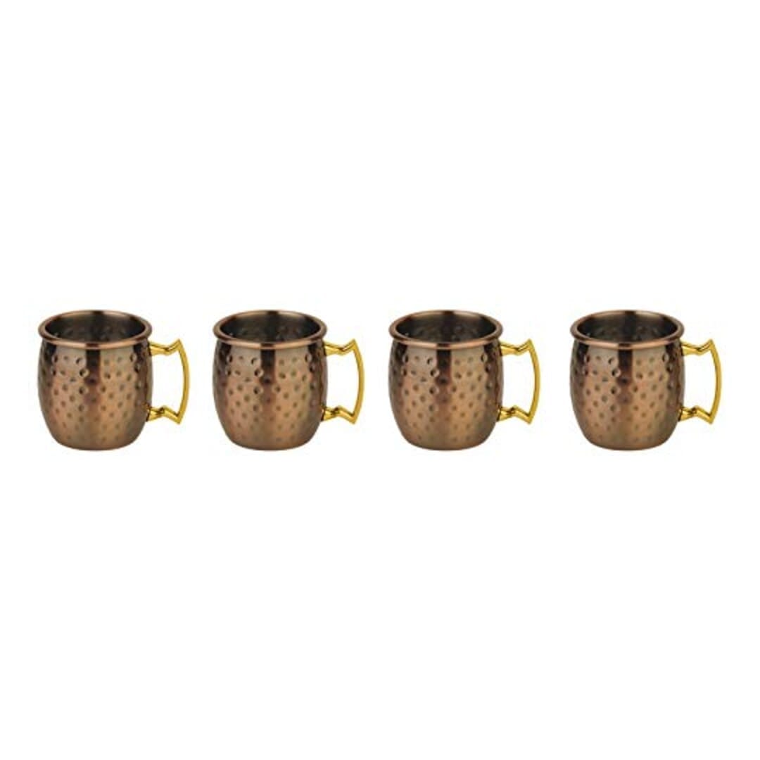 Paderno Mini Tazza Inox/Rame Martellato Antique