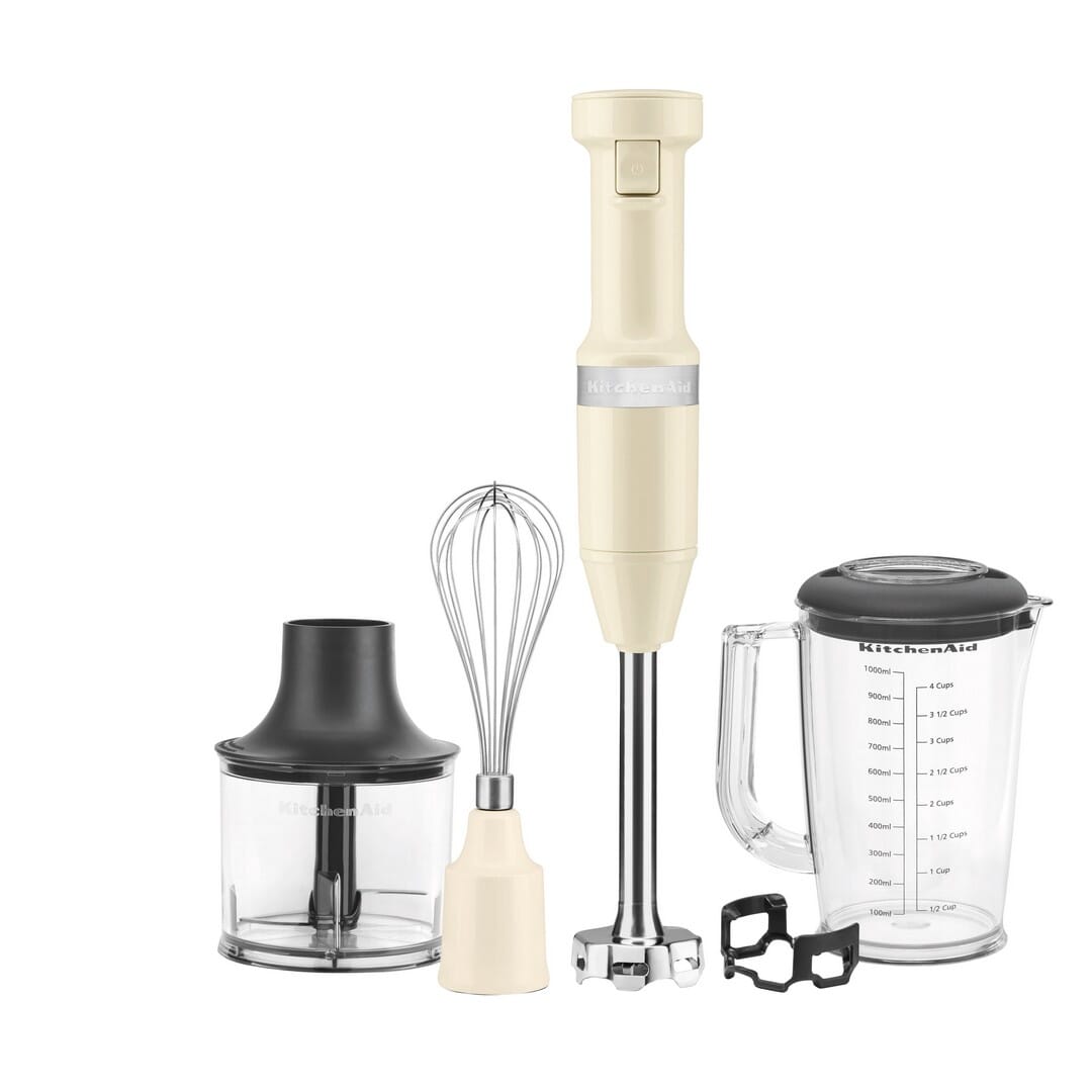 KitchenAid Frullatore ad immersione con accessori Almond Cream
