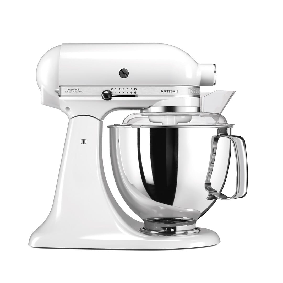KitchenAid Artisan - Planetaria c/testa reclinabile 4,8L White
