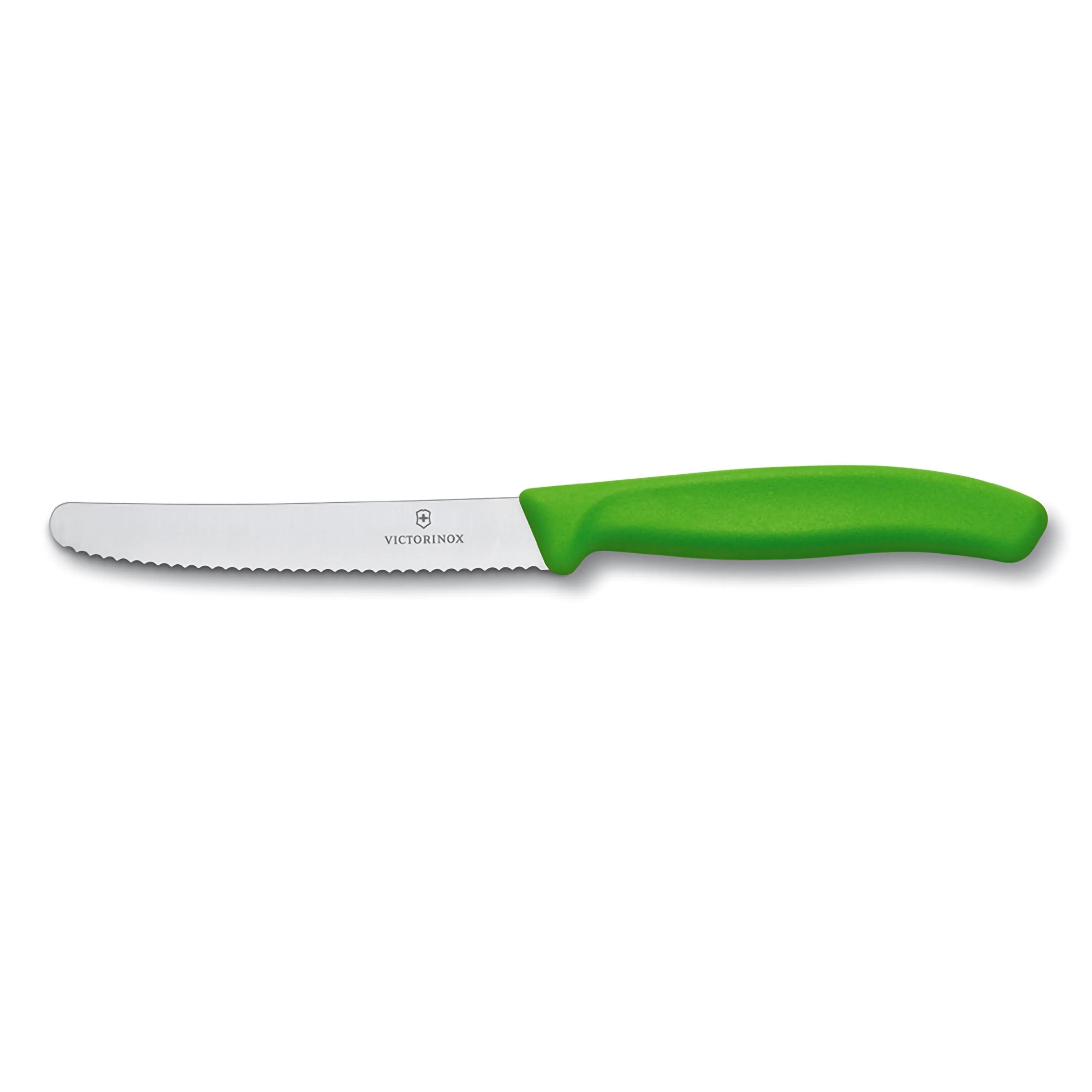Coltello tavola ondulato manico verde - Swiss Classic