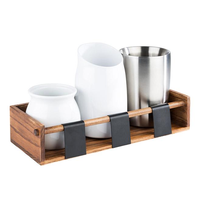 Espositore/postazione in legno