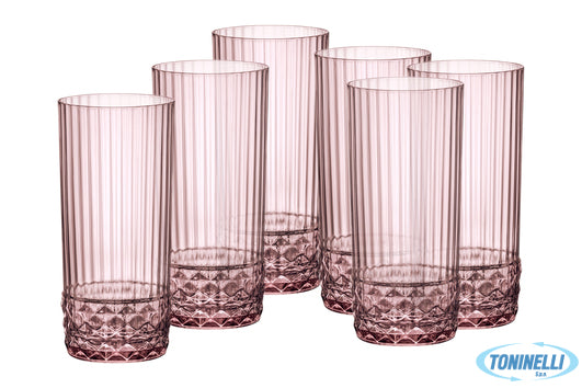 Bormioli Rocco America '20S Ametista Confezione Da 6 Bicchieri Cooler Per Cockt