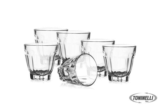 Arc International France Arcadie - Confezione 6 Bicchieri Forma Bassa Cl 9 Vetro