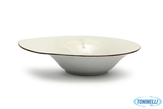 Zaklady Porcelany Stolowej Lubiana Avocado Filo Marrone - Piatto Pasta Porcellan