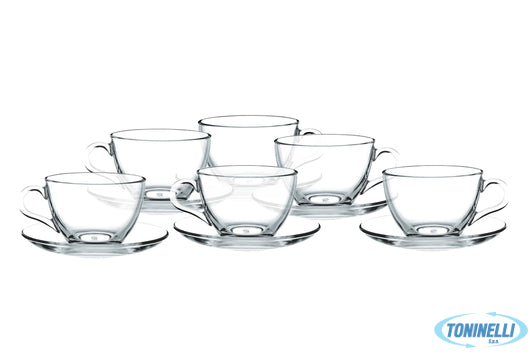 Pasabahce  Basic Trasp Scatola 6 Tazze The Cl.215 C.P. 97948 - 22416