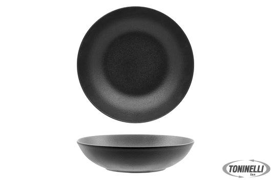 Ariane Fine Porcelain Black Dazzle- Piatto Fondo Cm 21 Coupe - Allumina - 22386