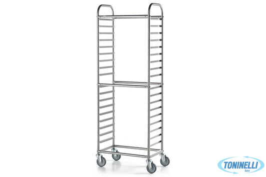 Gi Metal Carrello Portateglie Gn Per 18 Teglie 1.1 H.6,5 Gn1811R - 13216