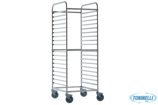 Gi Metal Carrello Portateglie Gn 18 2.1 O 36 1.1 H6,5 Cm 62X73X169 - 937000