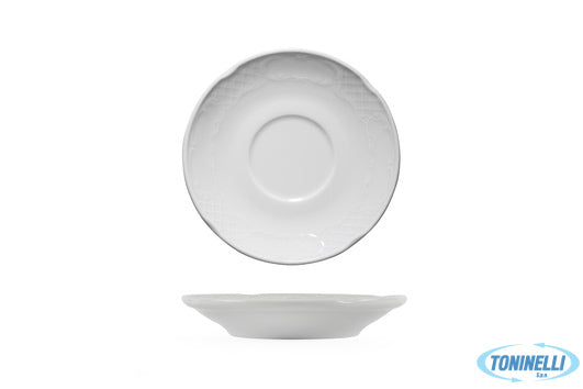 Kutahya Seramik Classico Bianco-Piattino Tazza Caffe Cl01Kt00 - 8173