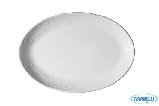 Kutahya Seramik Classico Bianco-Piatto Ovale Cm 36 Cl36Ky00 - 8167