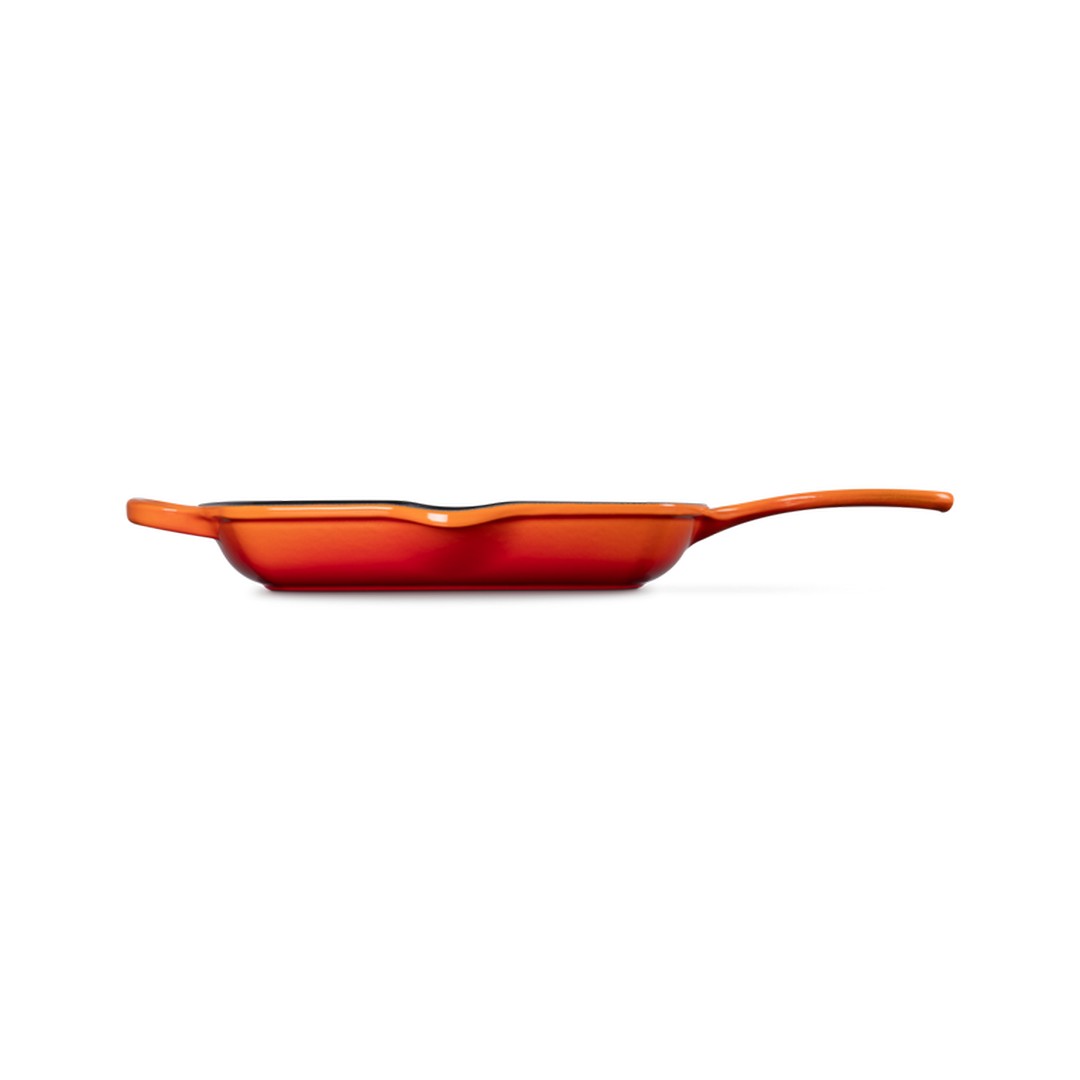 Bistecchiera Skillet quadrata Evolution in ghisa vetrificata - ARANCIO - 26 CM