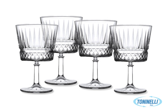 Pasabahce  Elysia - Confezione 4 Calici Cocktail Cl 26 Con Stelo Basso H.Cm 13,4