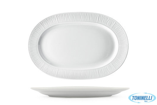 Kutahya Seramik Emotion Bianco-Piatto Ovale Cm 28 Em28Ky00 - 8191