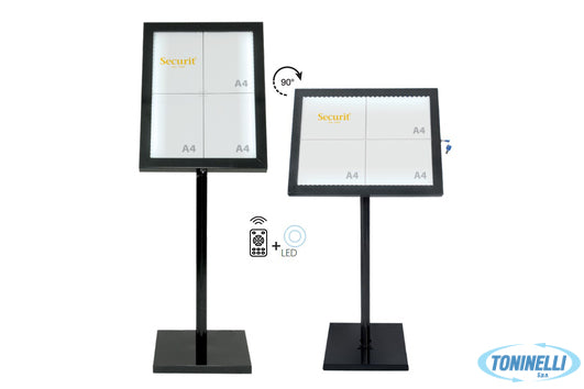 Securit Espositore Black Star A Led La Confezione Comprende Espositore Completo