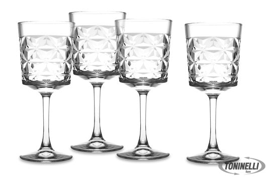 Pasabahce  Estrella - Confezione 4 Calici Vino Bianco Cl 33 H.Cm 20,5 - 23007