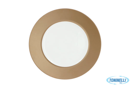 Star Porcelain Limited Florence Bronzo-Bianco Piatto Piano Cm.28 St00011028-1922