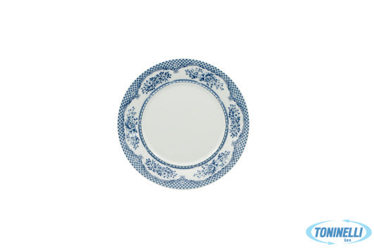 Star Porcelain Limited Florence Provence Blu- Piatto Pane Solo Falda Decorata Di