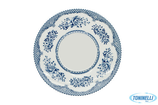 Star Porcelain Limited Florence Provence Blu- Piatto Piano Gourmet Solo Falda De