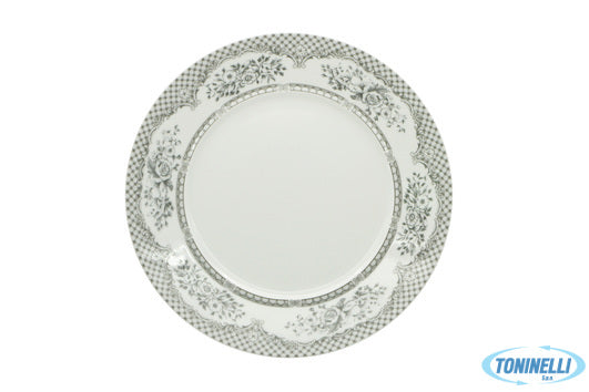 Star Porcelain Limited Florence Provence Grigio- Piatto Piano Solo Falda Decorat