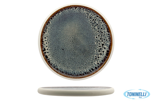 Import Tavola Genesys Evo Blu-Piatto Basso Cm.30 In Porcellana - 23507