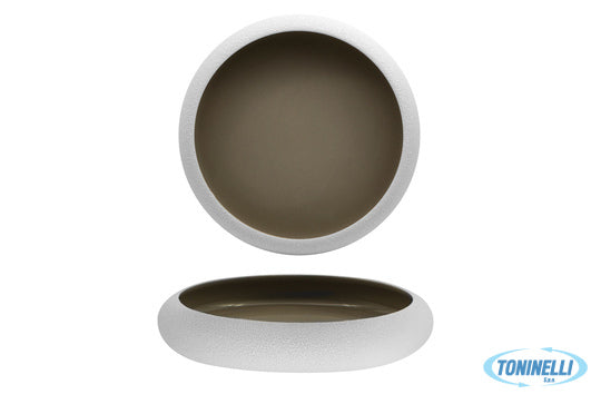 Import Tavola Genesys Evo Grey-Piatto Alto A Nido Cm.27 In Porcellana Cb3762-27-