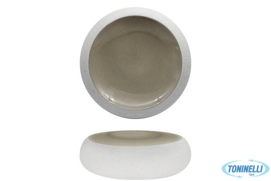 Import Tavola Genesys Evo Grey-Piatto Alto Cm.23,3 In Porcellana Cb3544-23-F1263