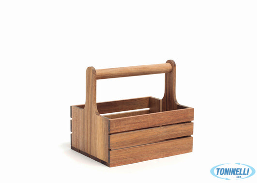 Comas Hogaza-Portasalsiere In Legno Con Manico Cm 15X20 H18 7840 - 12778