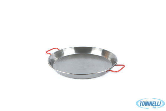 Ilsa Ideal-Paellera Cm.38 Acciaio Al Carbonio Spazzolato G10038