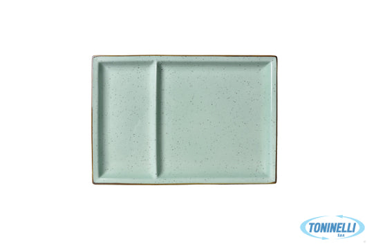 Import Tavola Justcolor Green-Piatto 2 Scomparti Cm.31X22 Chp12038-1096K4 - 104