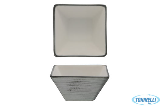 Import Tavola Justcolor Grey-Ciotola Quadra 9,8X9,8Xh.5 Chb3432-1135O - 13747