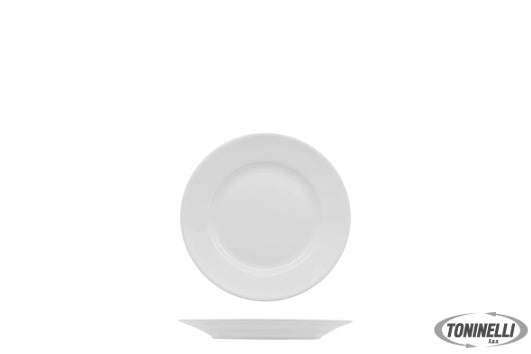 Import Tavola Major Style Bianco - Piatto Piano Cm 16 In Porcellana   Scelta Com