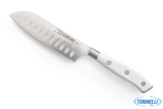 Comas Marble Coltello Santoku Inox Cm 23 Manico Bianco 2Mm - 24436