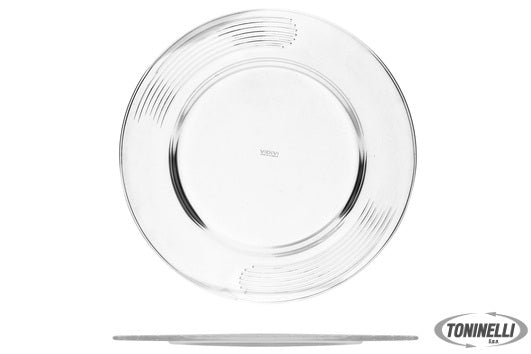 Vetrerie Riunite Murano Graffio - Sottopiatto Vetro Cm 32 - 19789