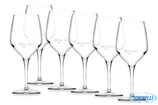 Pasabahce  Napa - Confezione 6 Calici Vino Rosso Cl 47 Con Tacca  Tagliato A Fre