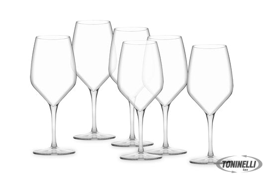 Pasabahce  Napa - Confezione 6 Calici Vino Rosso Cl 58 Tagliato A Freddo - 23457