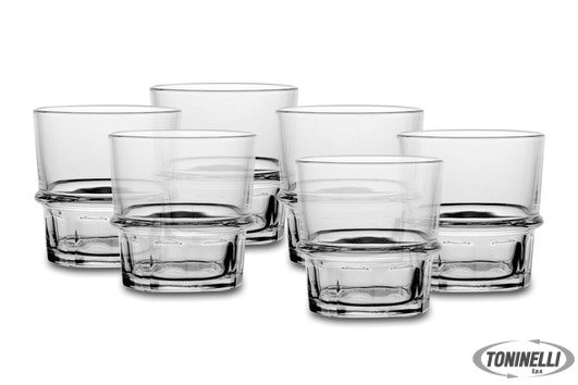 Arc International France New York-Confezione 6 Bicchieri Impilabili  Cl.25 Tempe