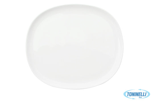 Pt Sango Ceramics Ora White - Piatto Piano Cm 33,5X29,5 88310 - 9492