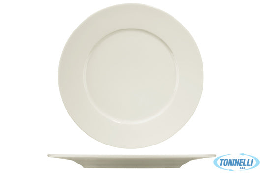 Kutahya Seramik Pera Avorio-Piatto Piano Cm 25 Per25Du0014 - 8258