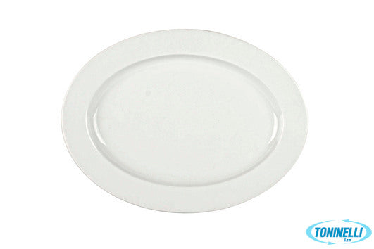 Kutahya Seramik Pera Bianco-Piatto Ovale Cm 25X17,3 - 8056