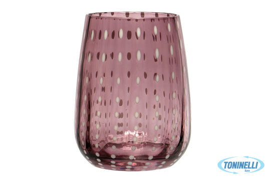 Import Tavola Perlage-Bicchiere Acqua In Vetro Ametista Cl.36 - 9996