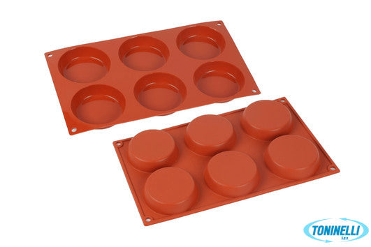 Silikomart Prof-Stampo 6 Tortine Mm.80 - 2935000