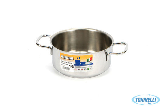 Gnali Realterm-Casseruola Alta 2 Manici Cm.16 C216 - 14009