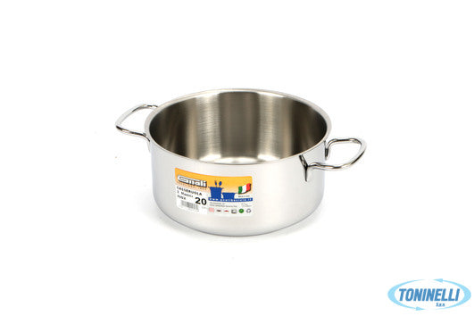 Gnali Realterm-Casseruola Alta 2 Manici Cm.20 C220 - 14010